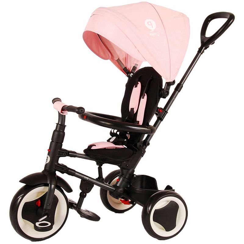 Foto van Qplay driewieler kind driewieler rito deluxe junior roze/zwart