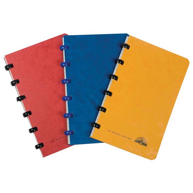 Foto van Atoma classic notitieboekje, ft 10 x 16,5 cm, 120 bladzijden, kartonnen kaft, geassorteerde kleuren 15 stuks
