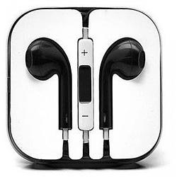 Foto van Headset voor apple iphone oordopjes 3.5mm audiojack oortjes zwart