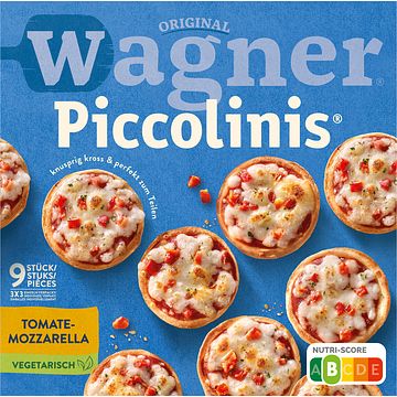 Foto van Wagner piccolinis mini pizza tomaat mozzarella 9 stuks 270g bij jumbo