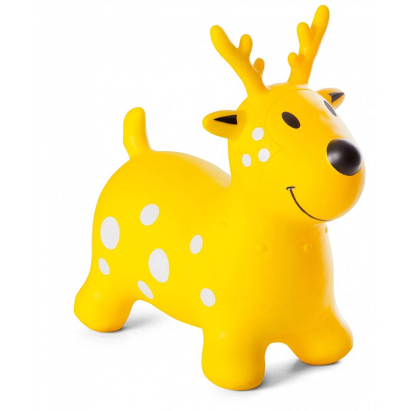 Foto van Bs toys skippyhert jumping deer 50 cm geel