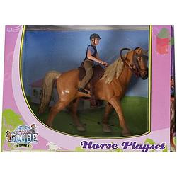 Foto van Kids globe ruiter met paard (jongen)