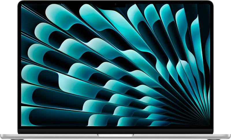 Foto van Apple macbook air 15" (2023) m2 (8 core cpu/10 core gpu) 8gb/512gb zilver qwerty