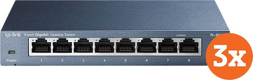 Foto van Tp-link tl-sg108 3-pack