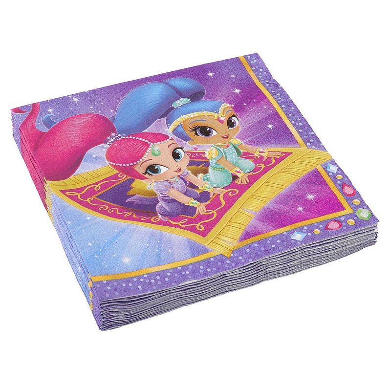 Foto van Nickelodeon servetten shimmer en shine 33 cm 20 stuks