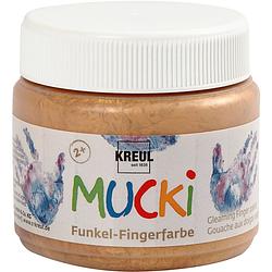 Foto van Packlinq mucki vingerverf. goud metallic. 150 ml/ 1 doosje