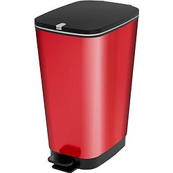 Foto van Kis chic bin pedaalemmer - 50 l - rood