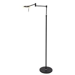 Foto van Steinhauer turound vloerlamp staal 148 cm hoog glas