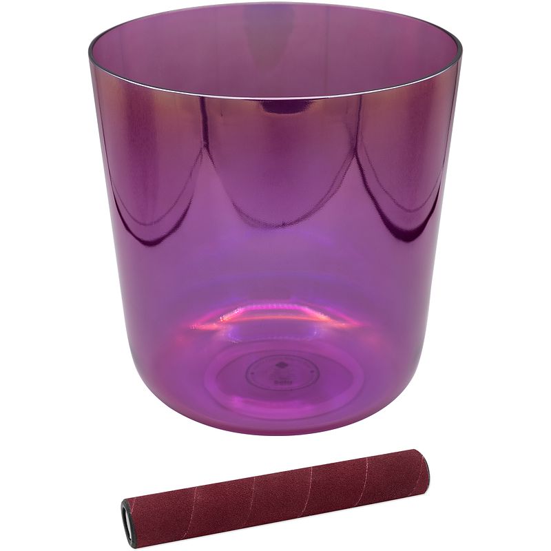 Foto van Sela infinity crystal singing bowl 432 hz c4 magenta klankschaal