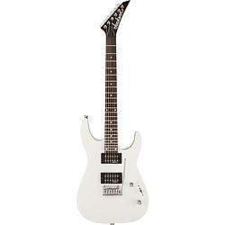 Foto van Jackson js12 dinky gloss white elektrische gitaar wit