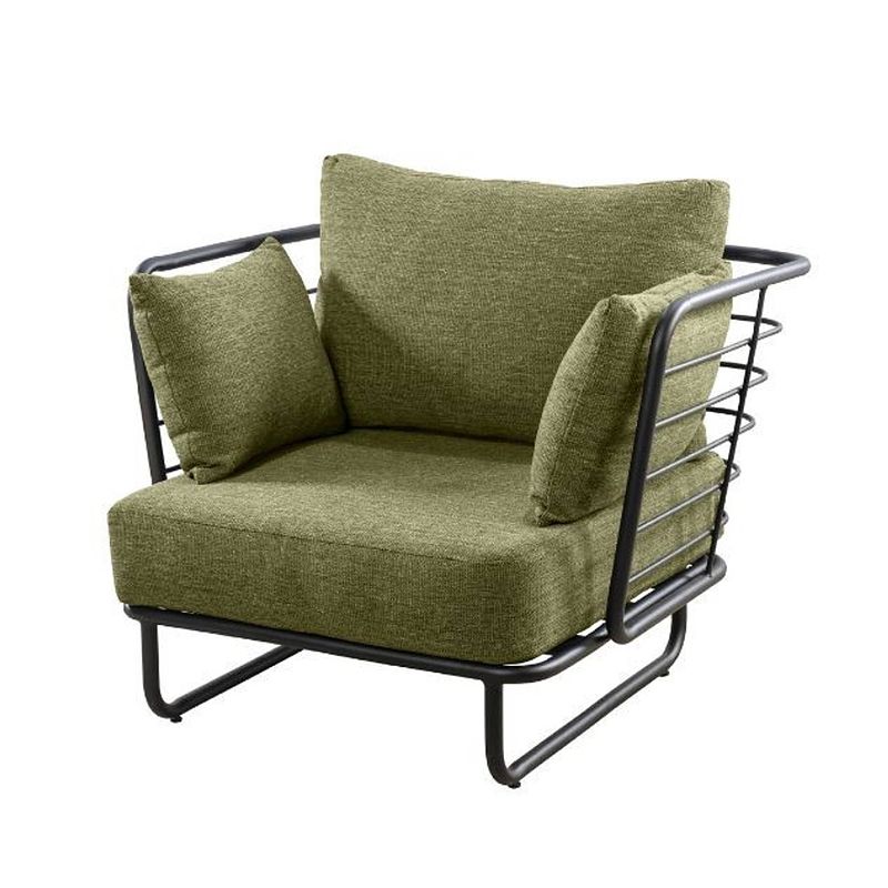 Foto van Yoi - taiyo lounge chair alu black/emerald green