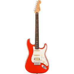 Foto van Fender player ii stratocaster hss rw coral red elektrische gitaar