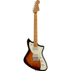 Foto van Fender player plus meteora hh mn 3-color sunburst elektrische gitaar met deluxe gigbag