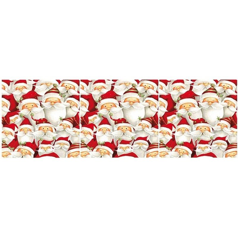 Foto van 60x kerstman servetten 33 x 33 cm - feestservetten