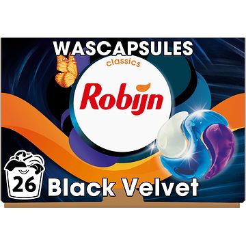 Foto van Robijn classics 3in1 wascapsules black velvet 26 wasbeurten bij jumbo