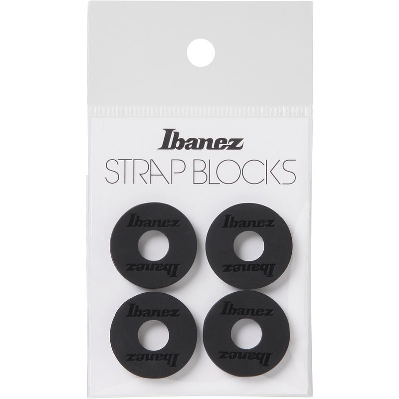 Foto van Ibanez isb4-bk strap blocks zwart (set van 4)