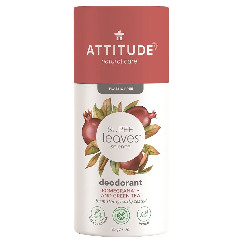 Foto van Attitude super leaves ganaatappel & groene thee deodorant