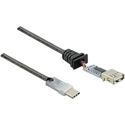 Foto van Renkforce usb-kabel usb 2.0 usb-c stekker, usb-a bus 7.50 m zwart vergulde steekcontacten rf-4752800