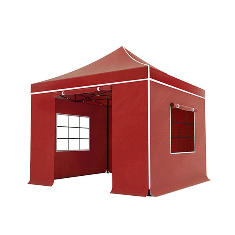 Foto van Easy up 3x3m rood luxe partytent opvouwbaar