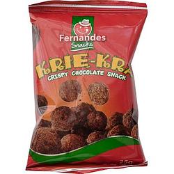 Foto van Fernandes snacks kriekra crispy chocolate snack 25g bij jumbo