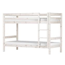 Foto van Flexa basic hit kinderbed stapelbed 90x200 cm, wit.