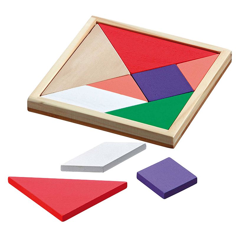 Foto van Philos tangram gekleurd 15x15cm