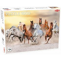 Foto van Tactic legpuzzel wild horses 67 x 48 cm karton 1000 stukjes