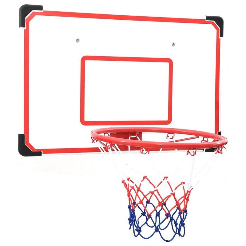 Foto van The living store basketbalset - stevig - hdpe - weerbestendig - 38.5 cm