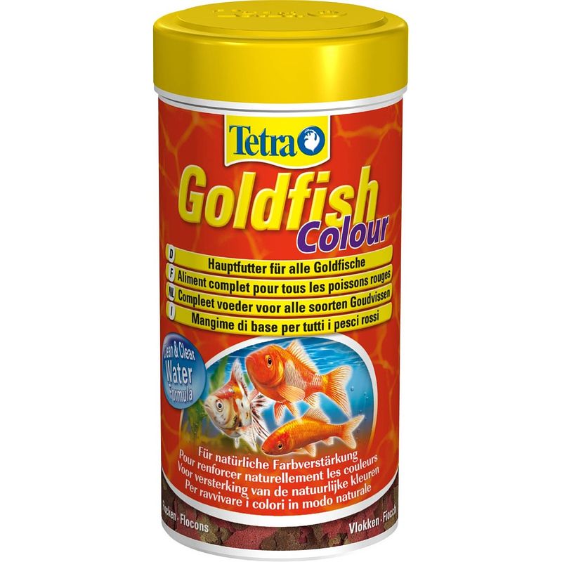 Foto van Tetra - goldfish colour vlokken 250 ml