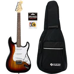 Foto van Fazley fst118sb starter set elektrische gitaar sunburst