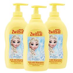 Foto van Zwitsal - disney frozen - anti klit shampoo - 3 x 400ml - voordeelpack