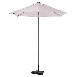 Foto van Vonroc parasol torbole - ø200cm - premium parasol - beige incl. parasolvoet 20 kg.