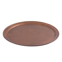 Foto van Ptmd aspyn copper iron round bowl with border xl