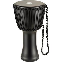 Foto van Meinl padj4-l-g rope tuned travel series phantom black 12 inch djembe