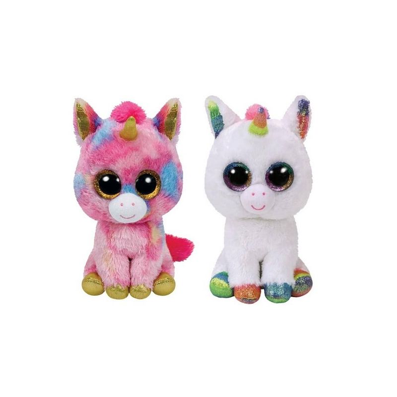 Foto van Ty - knuffel - beanie boo's - fantasia unicorn & pixy unicorn