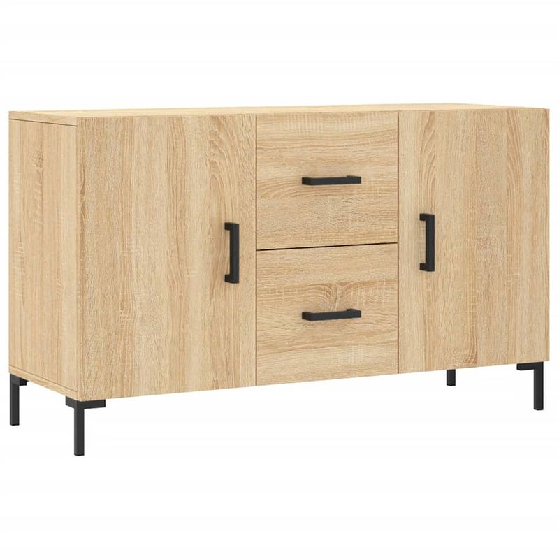 Foto van Infiori dressoir 100x36x60 cm bewerkt hout sonoma eikenkleurig