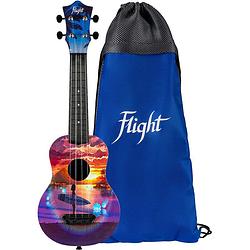 Foto van Flight ultra travel series uts-42 vibe kunststof sopraan ukelele met hoes