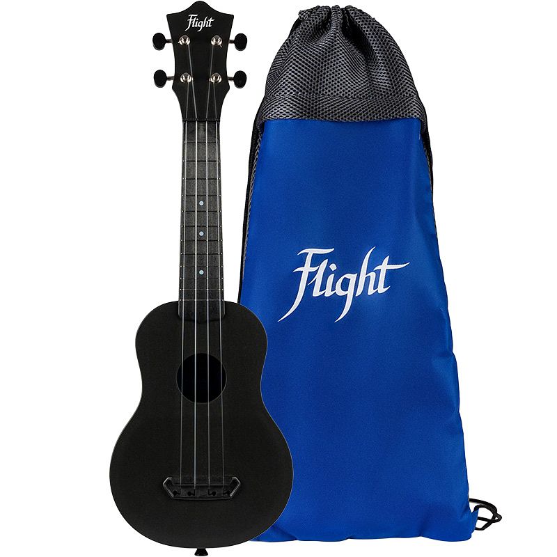 Foto van Flight ultra travel series uts-35 ink kunststof sopraan ukelele met hoes