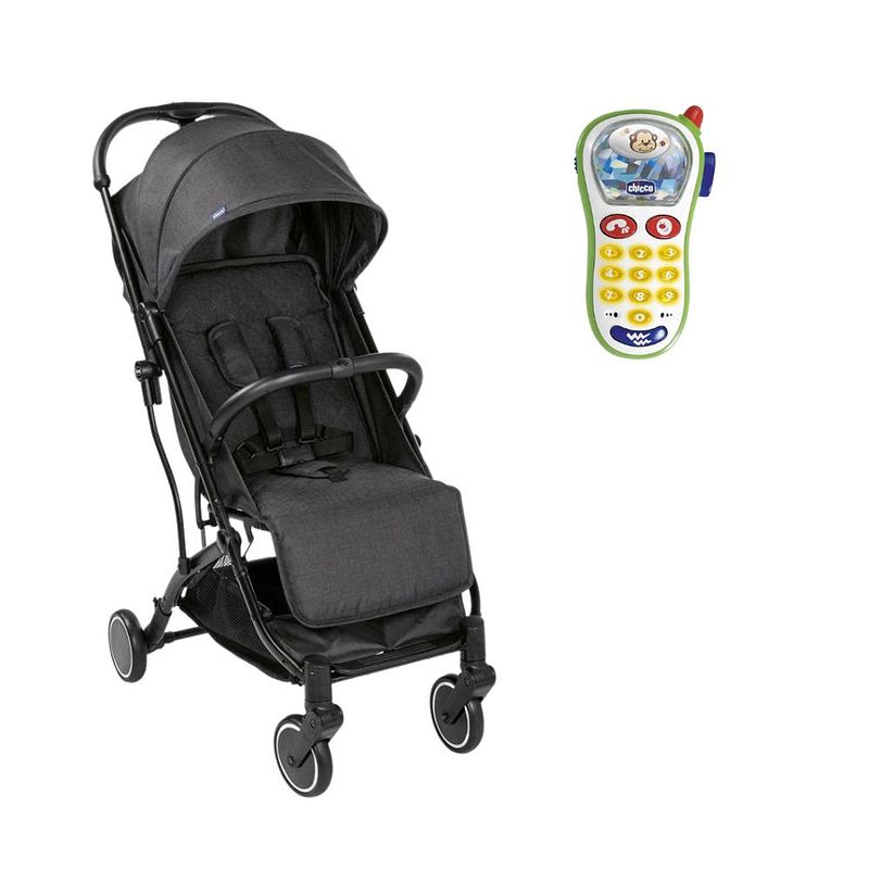 Foto van Chicco bundel - buggy trolley me - stone & rammelaar - baby fototelefoon