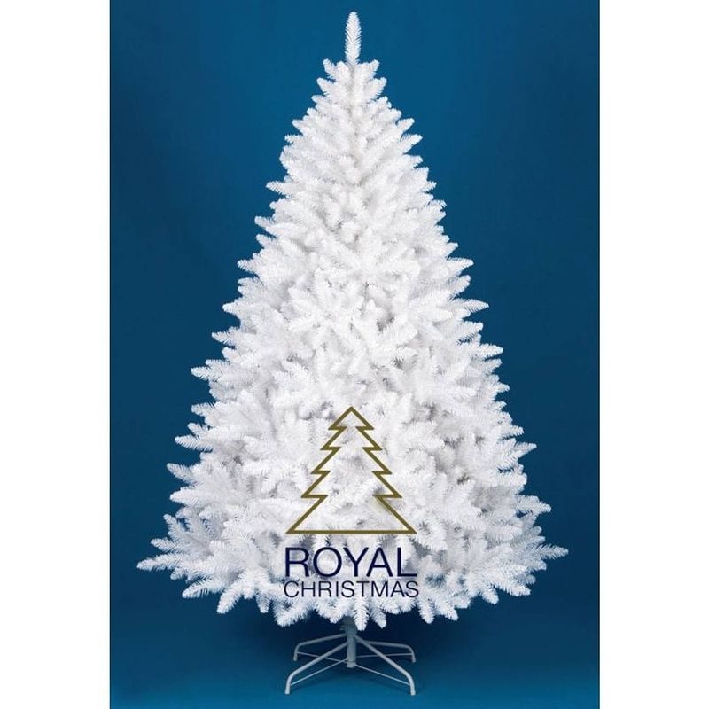 Foto van Royal christmas witte kunstkerstboom washington promo 150cm met led