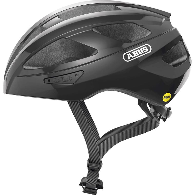 Foto van Abus helm macator mips shiny black m 52-58cm