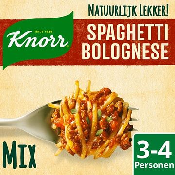 Foto van Knorr natuurlijk lekker! maaltijdmix spaghetti bolognese 38g bij jumbo