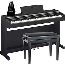 Foto van Yamaha arius ydp-145b staande digitale piano + pianobank + metronoom