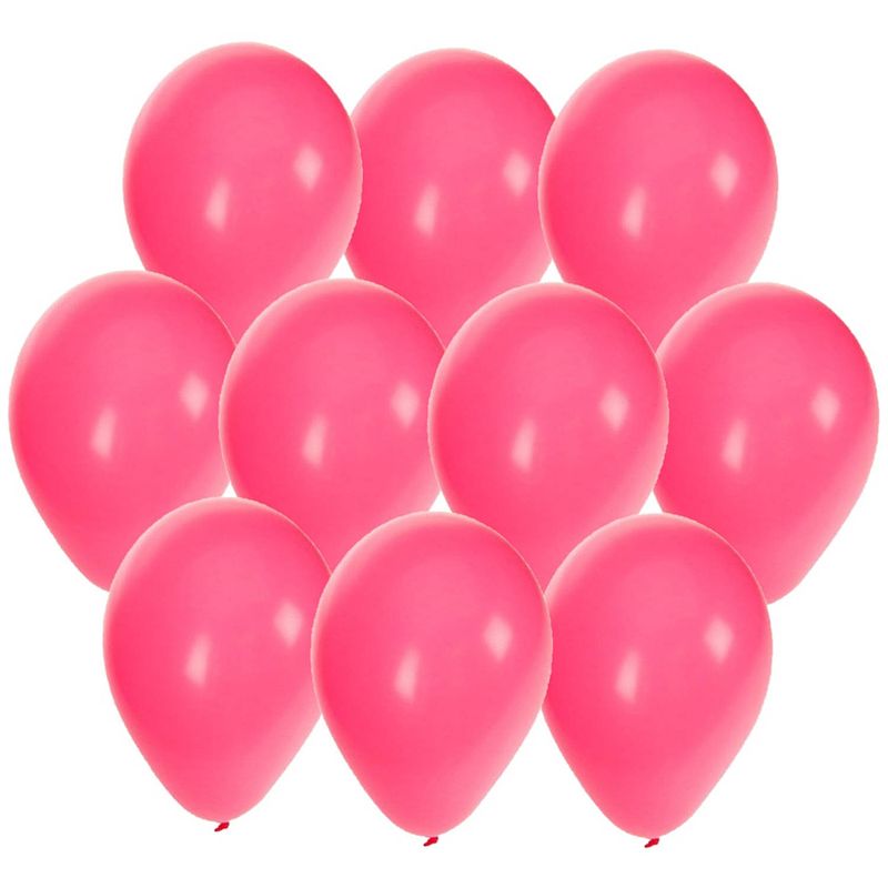 Foto van 30x stuks roze party ballonnen 27 cm - ballonnen