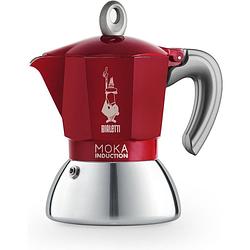 Foto van Bialetti moka induction koffiezetapparaat - 2 kopjes - rood
