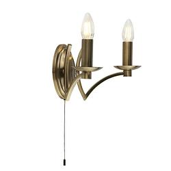 Foto van Bohemian wandlamp - bussandri exclusive - metaal - bohemian - e14 - l: 32.5cm - voor binnen - woonkamer - eetkamer -
