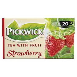 Foto van Pickwick aardbei fruit thee 20 stuks bij jumbo