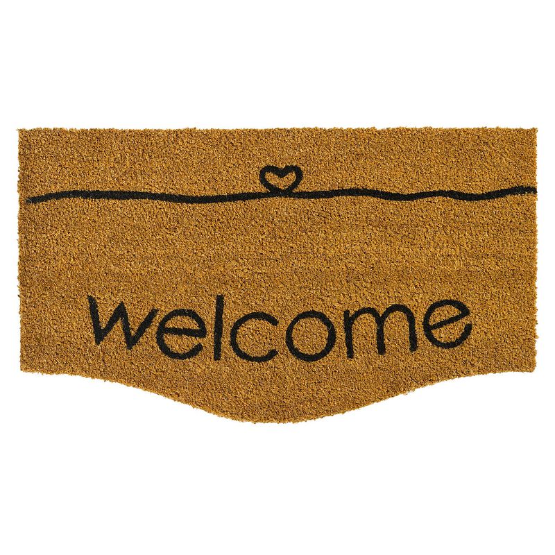 Foto van Md entree - kokosmat - trend curve welcome - 40 x 70 cm