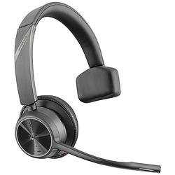 Foto van Poly voyager 4310 uc - ms teams on ear headset computer bluetooth mono zwart headset, volumeregeling, microfoon uitschakelbaar (mute), mono