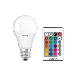 Foto van Osram led lamp e27 9-60w/rgbw 806lm inclusief afstandsbediening